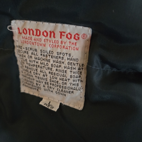London fog, large, winter coat, tan, goose down - Picture 9 of 11